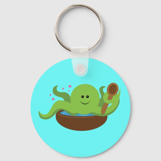 Octopus Soup Keychain (Front)