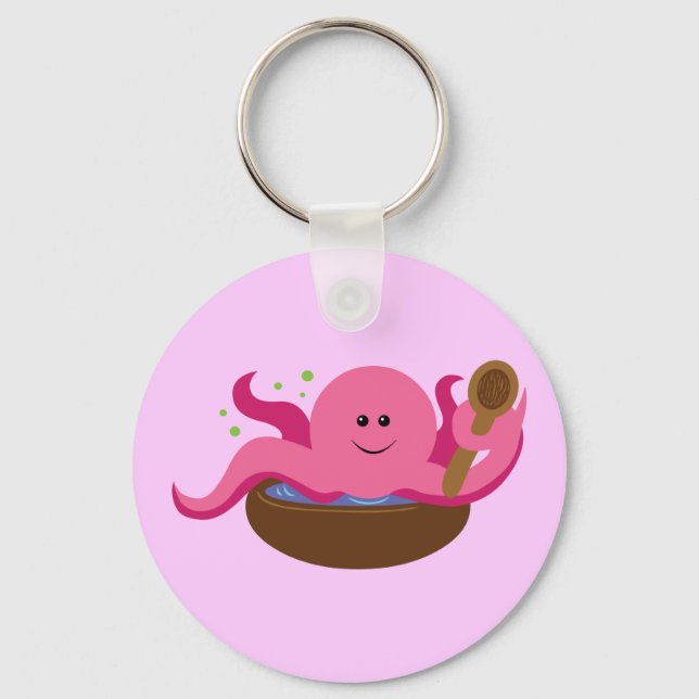 Octopus Soup Keychain (Front)