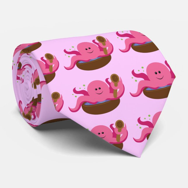 Octopus Soup Neck Tie (Rolled)