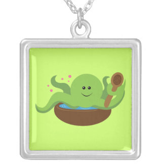 Octopus Soup Silver Plated Necklace
