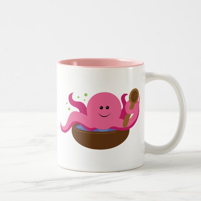 Octopus Soup Two-Tone Coffee Mug (Right)