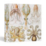 Octopus Squid, Gamochonia by Ernst Haeckel 3 Ring Binder