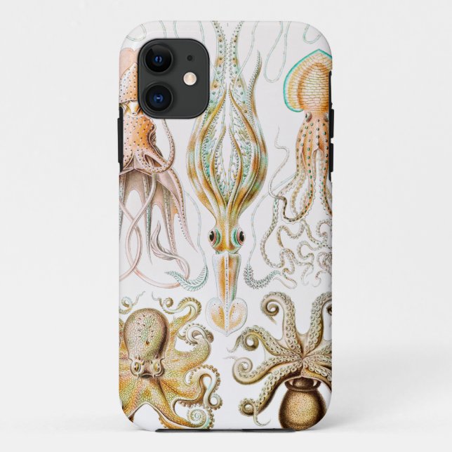 Octopus Squid, Gamochonia by Ernst Haeckel Case-Mate iPhone Case (Back)