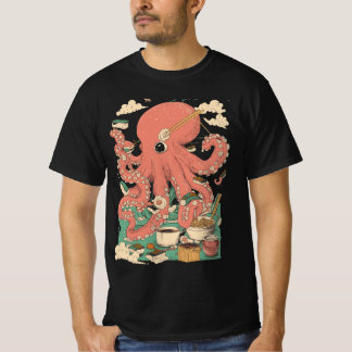 Octopus Squid Sushi Father's Day Gift Idea T-Shirt