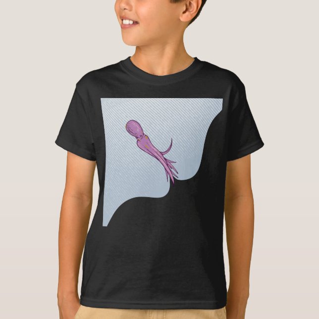 Octopus squiting ink T-Shirt (Front)