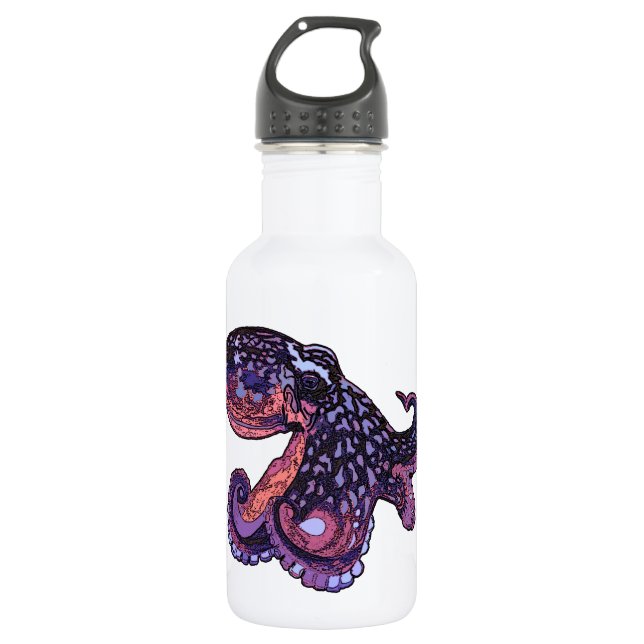 Octopus Stainless Steel Water Bottle (Front)