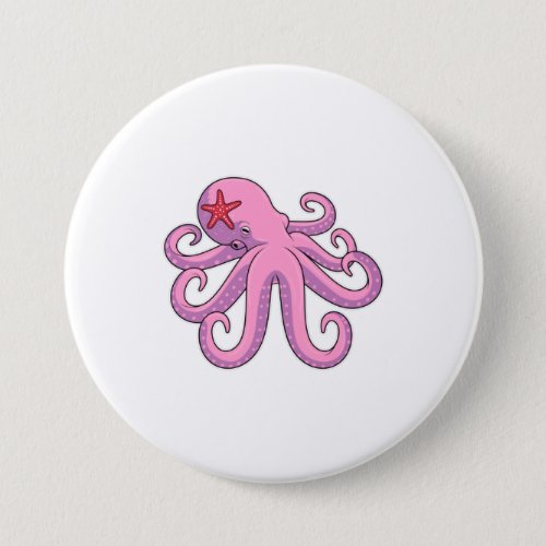 Octopus Starfish Button