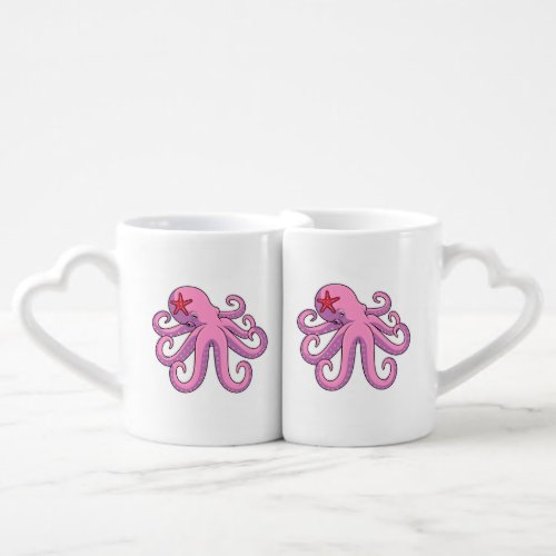 Octopus Starfish Coffee Mug Set