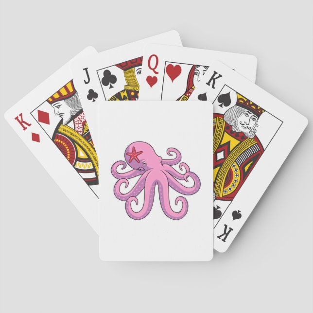 Octopus Starfish Poker Cards (Back)