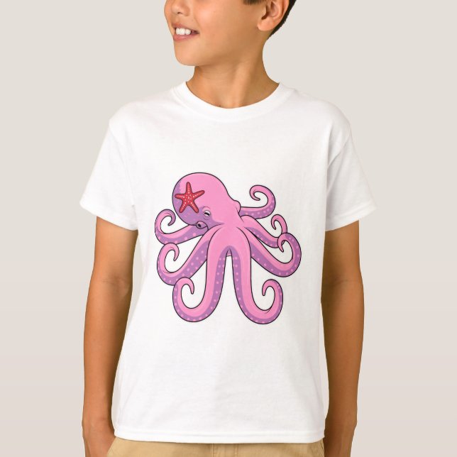 Octopus Starfish T-Shirt (Front)