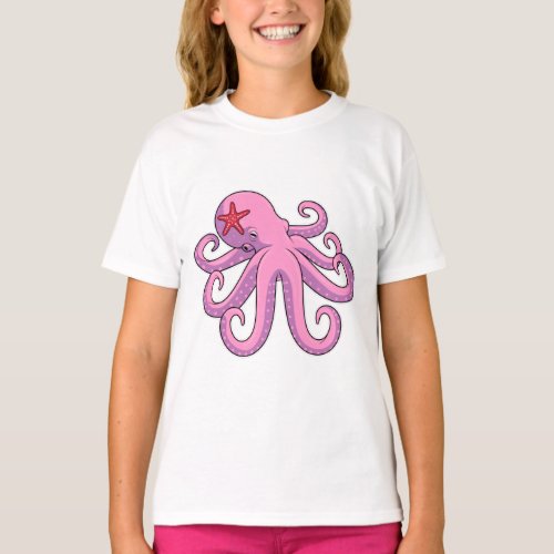 Octopus Starfish T_Shirt