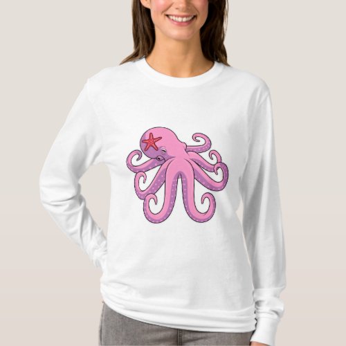 Octopus Starfish T_Shirt