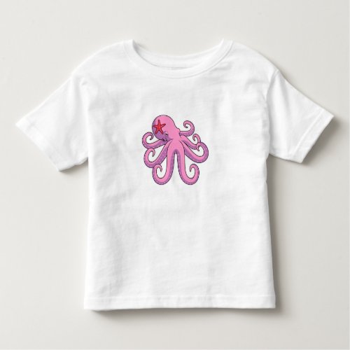 Octopus Starfish Toddler T_shirt