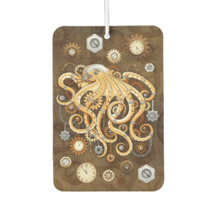 Octopus Steampunk Retro Mechanical Fantasy Air Freshener