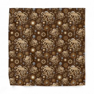 Octopus Steampunk Retro Mechanical Fantasy Bandana