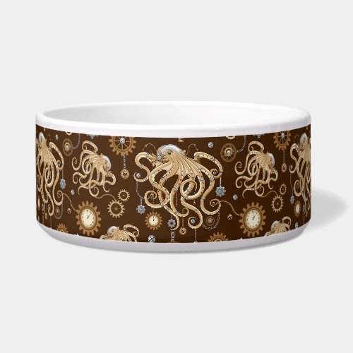 Octopus Steampunk Retro Mechanical Fantasy Bowl