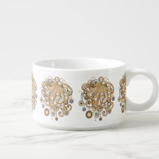 Octopus Steampunk Retro Mechanical Fantasy Bowl
