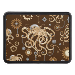Octopus Steampunk Retro Mechanical Fantasy Hitch Cover