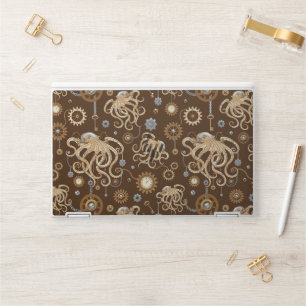 Octopus Steampunk Retro Mechanical Fantasy HP Laptop Skin