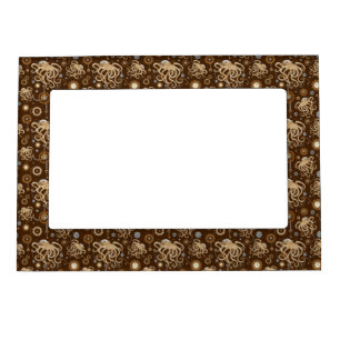 Octopus Steampunk Retro Mechanical Fantasy Magnetic Frame