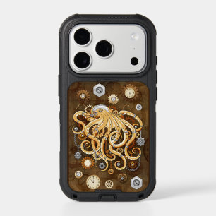 Octopus Steampunk Retro Mechanical Fantasy iPhone 17 Pro Case