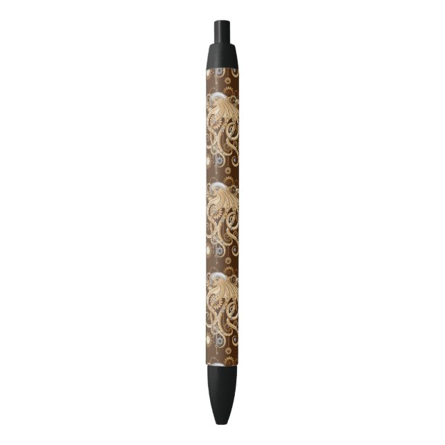 Octopus Steampunk Retro Mechanical Fantasy Pen (Front Vertical)