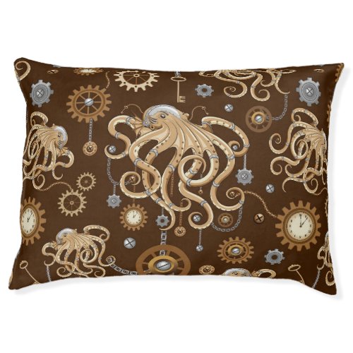 Octopus Steampunk Retro Mechanical Fantasy Pet Bed
