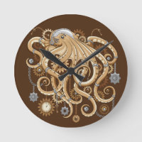 Octopus Steampunk Retro Mechanical Fantasy
