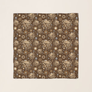 Octopus Steampunk Retro Mechanical Fantasy Scarf