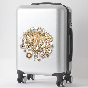 Octopus Steampunk Retro Mechanical Fantasy Sticker