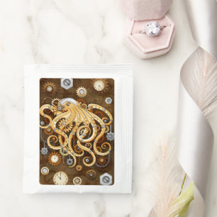 Octopus Steampunk Retro Mechanical Fantasy Tea Bag Drink Mix