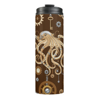 Octopus Steampunk Retro Mechanical Fantasy Thermal Tumbler