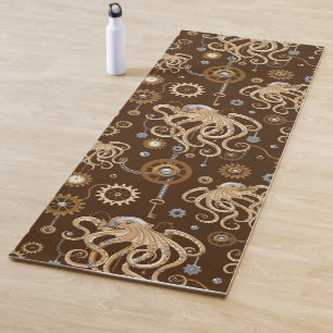 Octopus Steampunk Retro Mechanical Fantasy Yoga Mat