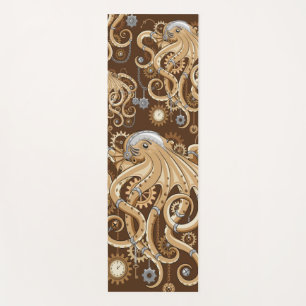 Octopus Steampunk Retro Mechanical Fantasy Yoga Mat