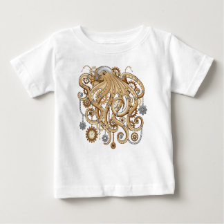 Octopus Steampunk Surreal Retro Style Machine   Baby T-Shirt