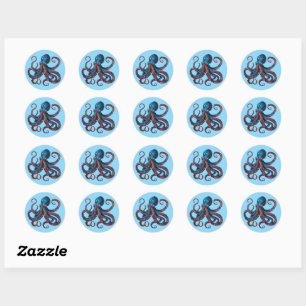 Octopus Sticker Sheet - Custom Eight Arm Fun Decal
