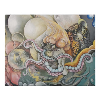 "Octopus Takeover" Faux Canvas Print