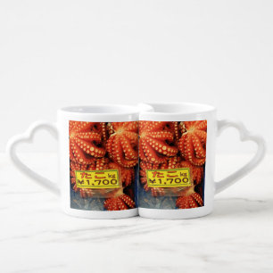 Octopus Tako たこ Tsukiji Fish Market, Tokyo, Japan Coffee Mug Set