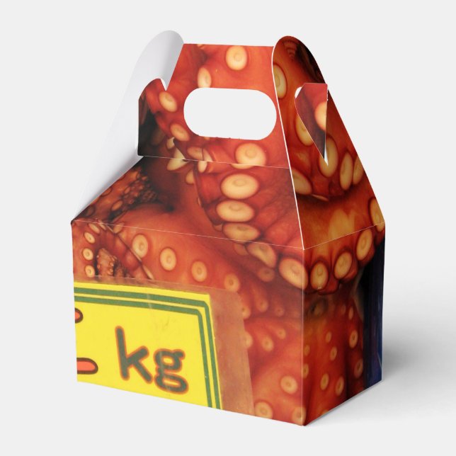Octopus Tako たこ Tsukiji Fish Market, Tokyo, Japan Favor Boxes (Front Side)