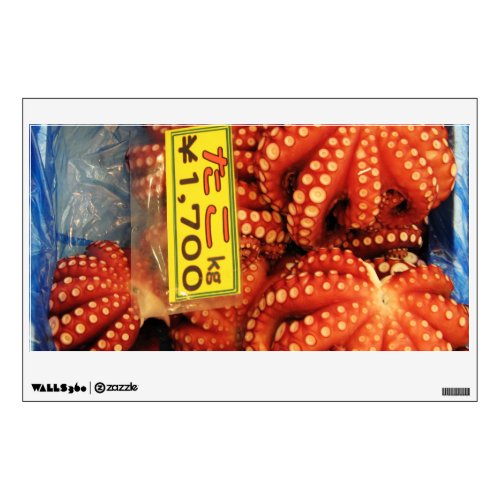 Octopus Tako たこ Tsukiji Fish Market Tokyo Japan Wall Sticker