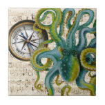 Octopus Tentacles Compass Music Ceramic Tile at Zazzle