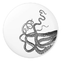 Octopus Tentacles | Kraken | Cthulhu vintage art Ceramic Knob
