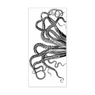 Octopus Tentacles Wood Art Stamp