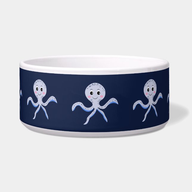 Octopus under the sea kids pattern bowl (Front)