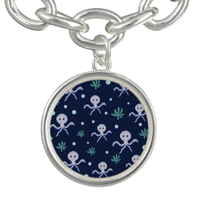 Octopus under the sea kids pattern bracelet (Design)