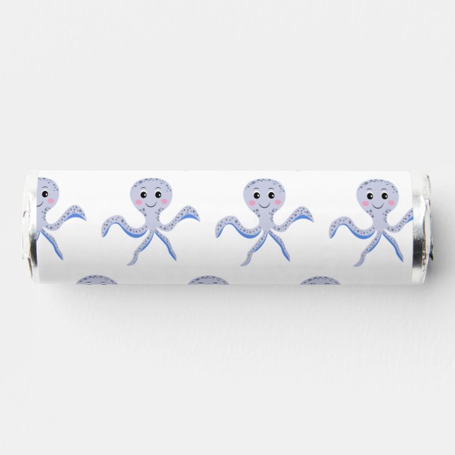 Octopus under the sea kids pattern breath savers® mints (Front)