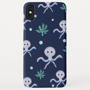 Octopus under the sea kids pattern iPhone XS max case