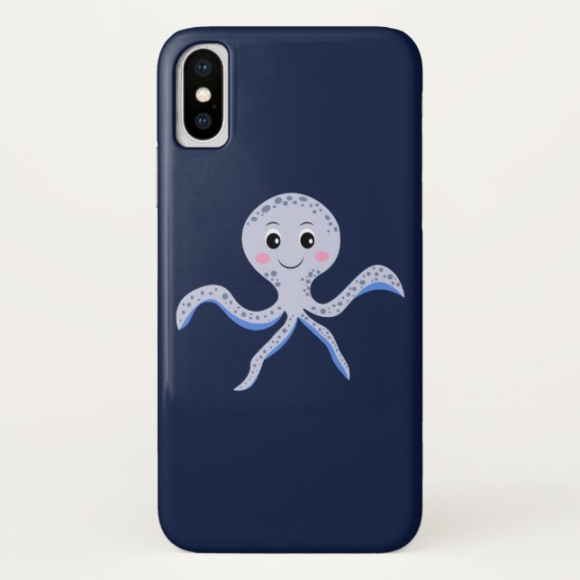 Octopus under the sea kids pattern Case-Mate iPhone case (Back)
