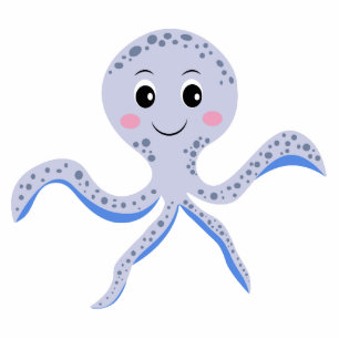Octopus under the sea kids pattern cutout