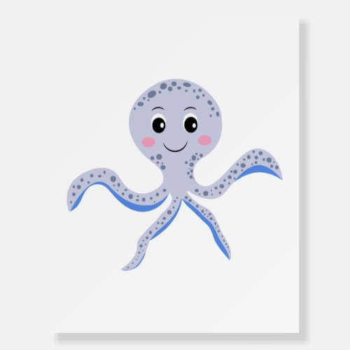 Octopus under the sea kids pattern foam board